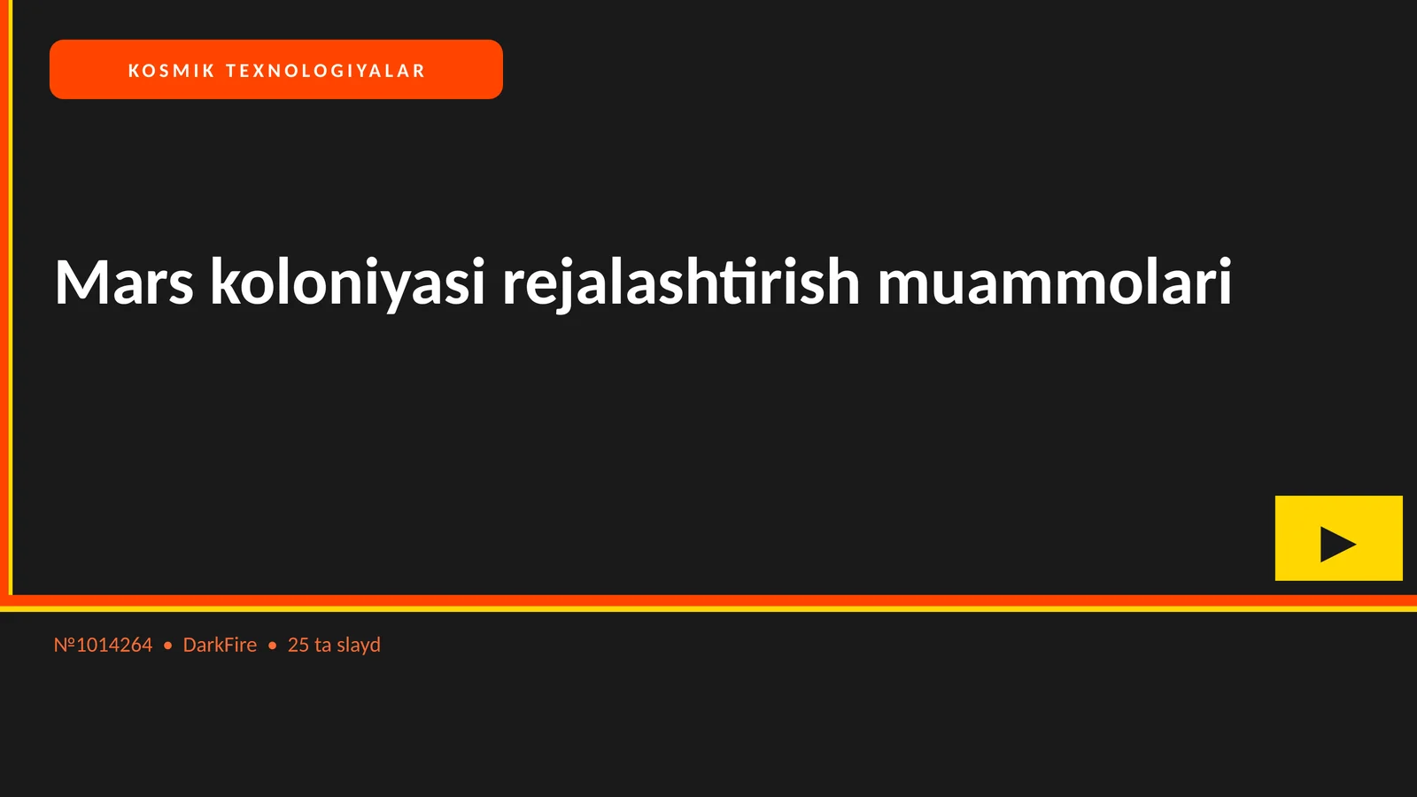 Mars koloniyasi rejalashtirish muammolari