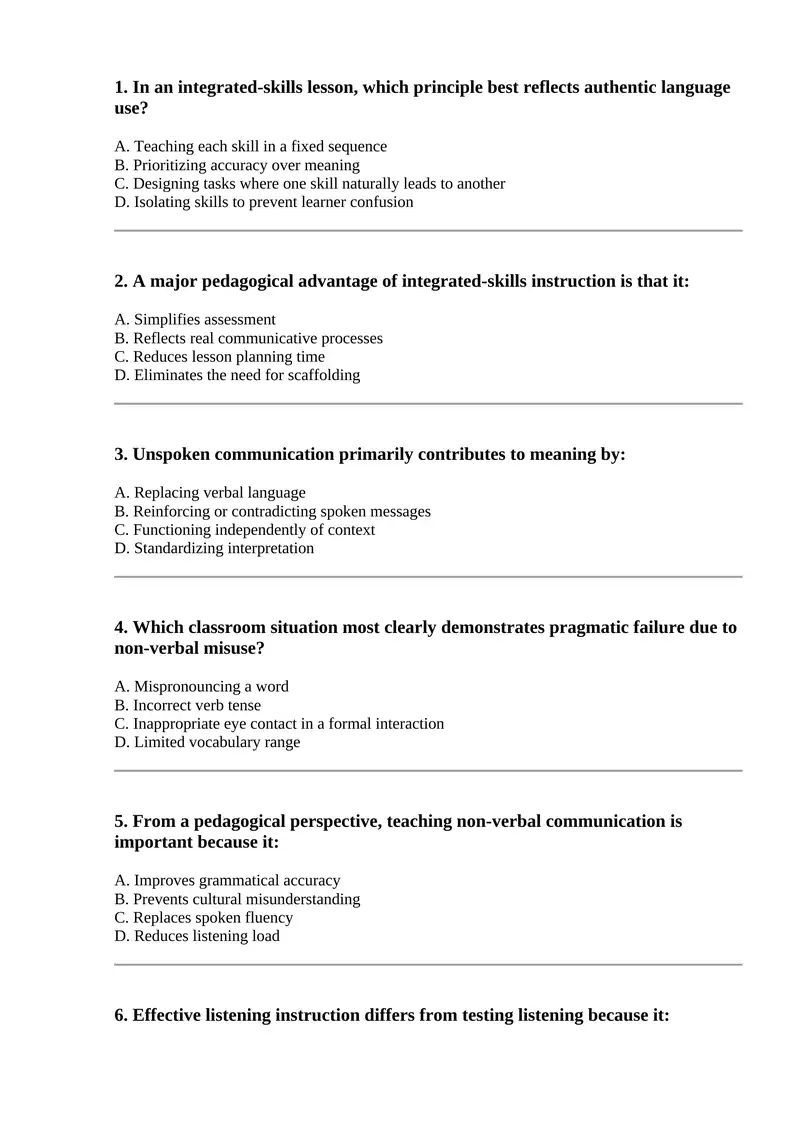 Integrated-Skills Instruction