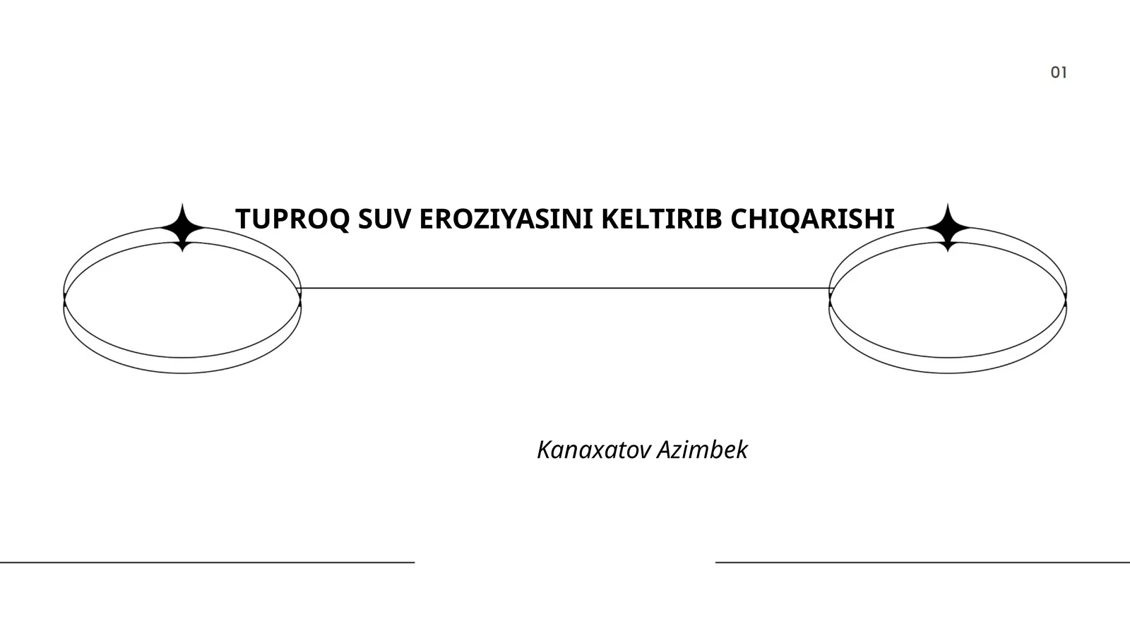 TUPROQ SUV EROZIYASINI KELTIRIB CHIQARISHI