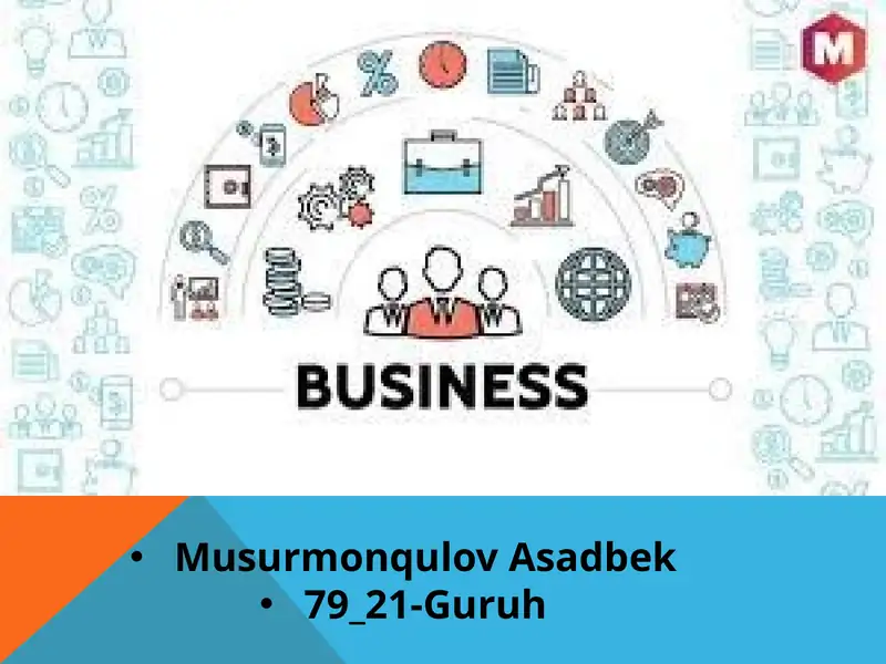 Biznesni Qanday Qilib Shakllantirish Lozim