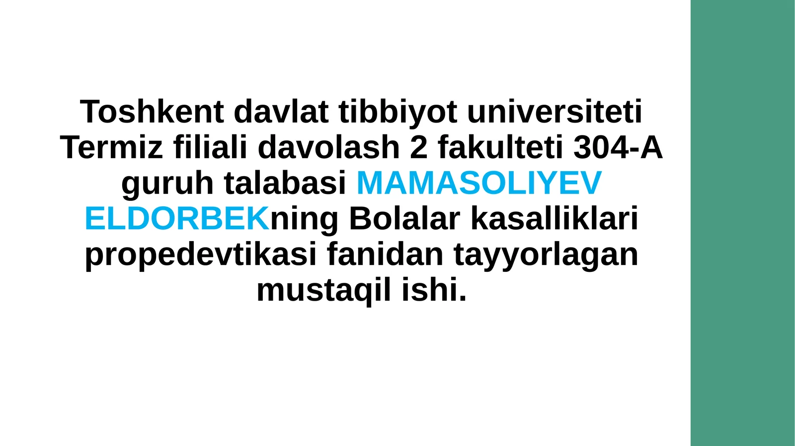 Bolalarda endokrintizimaʻzolarining anatomo-fiziologik xususiyatlari