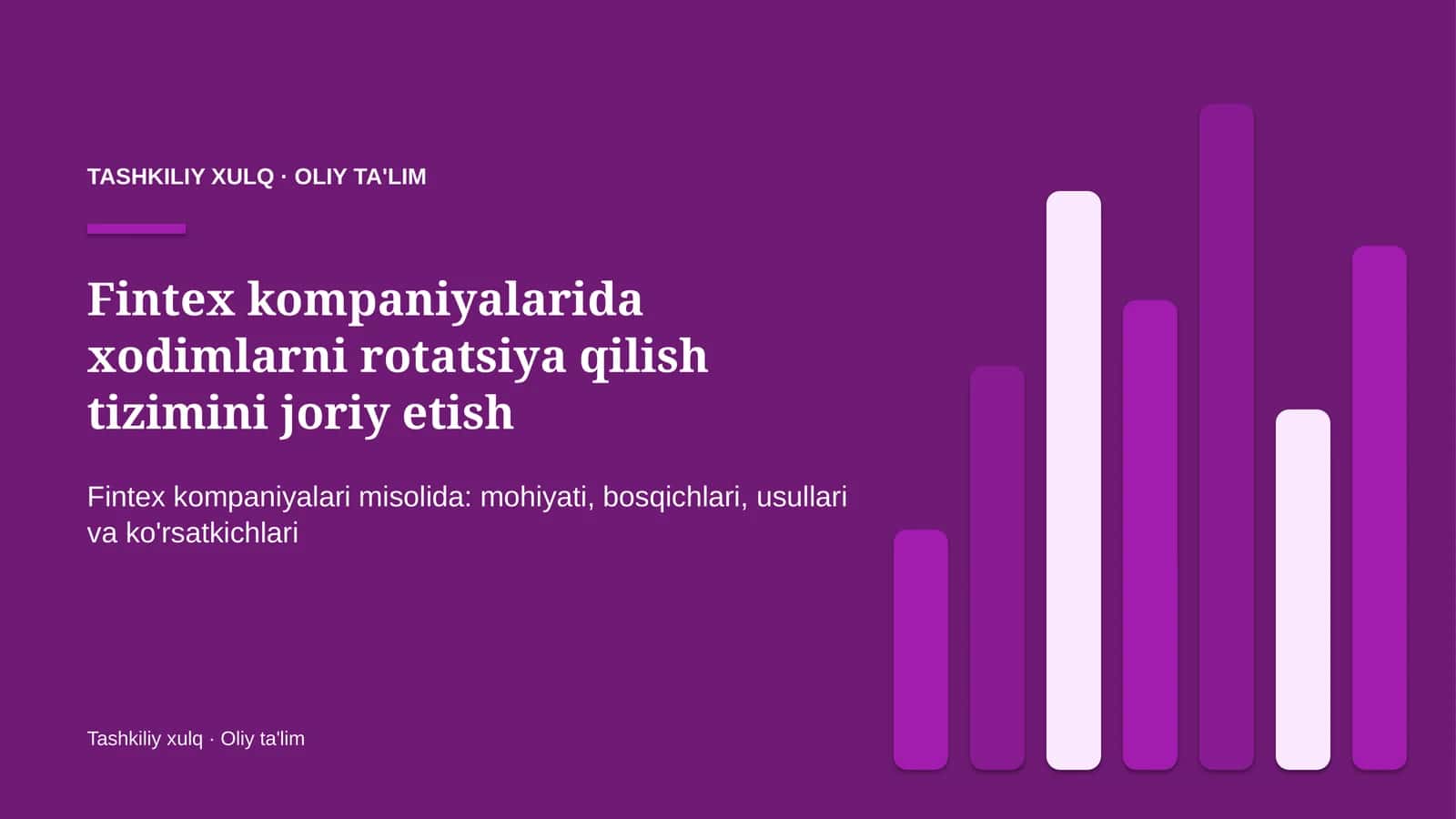 fintex kompaniyalarida xodimlarni rotatsiya qilish tizimini joriy etish 5391