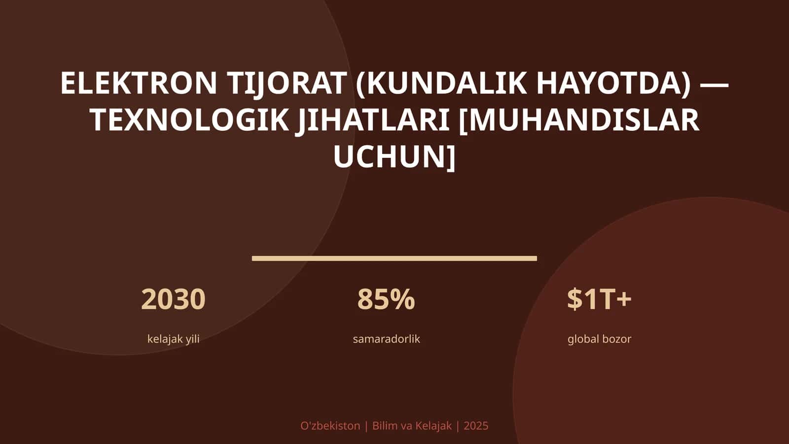 Elektron tijorat (kundalik hayotda) — texnologik jihatlari [muhandislar uchun]