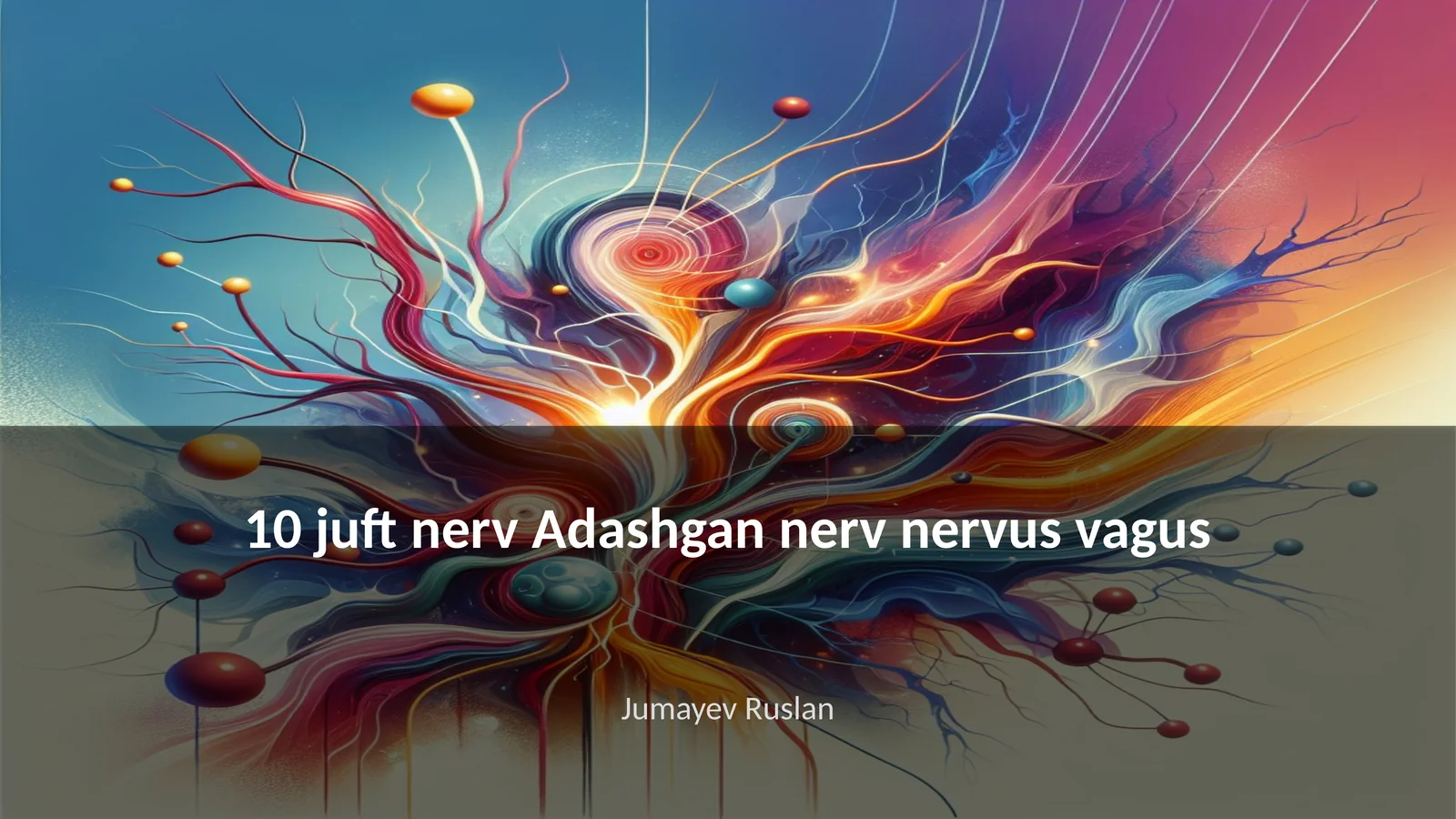10 juft nerv Adashgan nerv nervus vagus