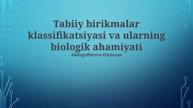 Gormonlar va ularning biologik ahamiyati