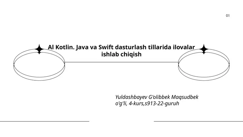 Al Kotlin. Java va Swift dasturlash tillarida ilovalar ishlab chiqish