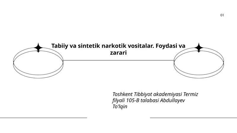 Tabiiy va sintetik narkotik vositalar. Foydasi va zarari