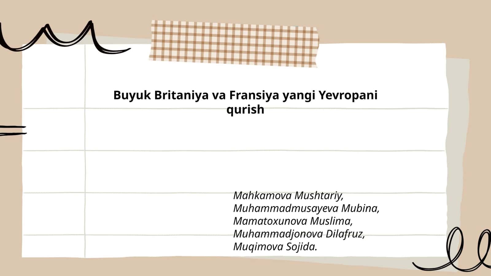 Buyuk Britaniya va Fransiya yangi Yevropani qurish