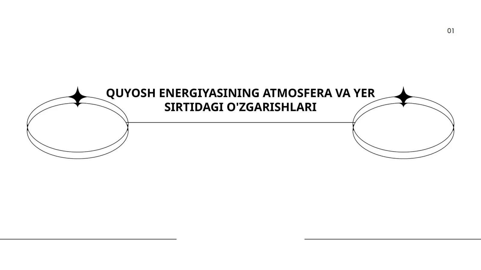 QUYOSH ENERGIYASINING ATMOSFERA VA YER SIRTIDAGI O'ZGARISHLARI