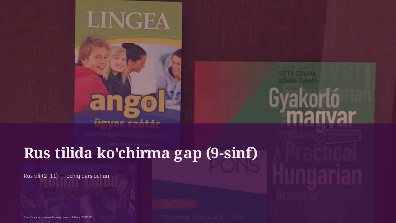 Rus tilida ko'chirma gap (9-sinf)