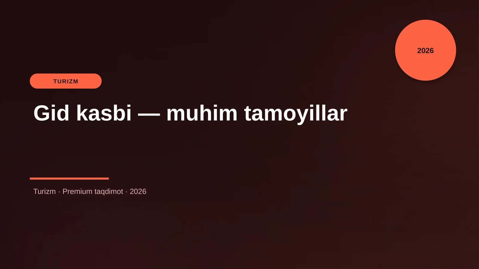 Gid kasbi — muhim tamoyillar