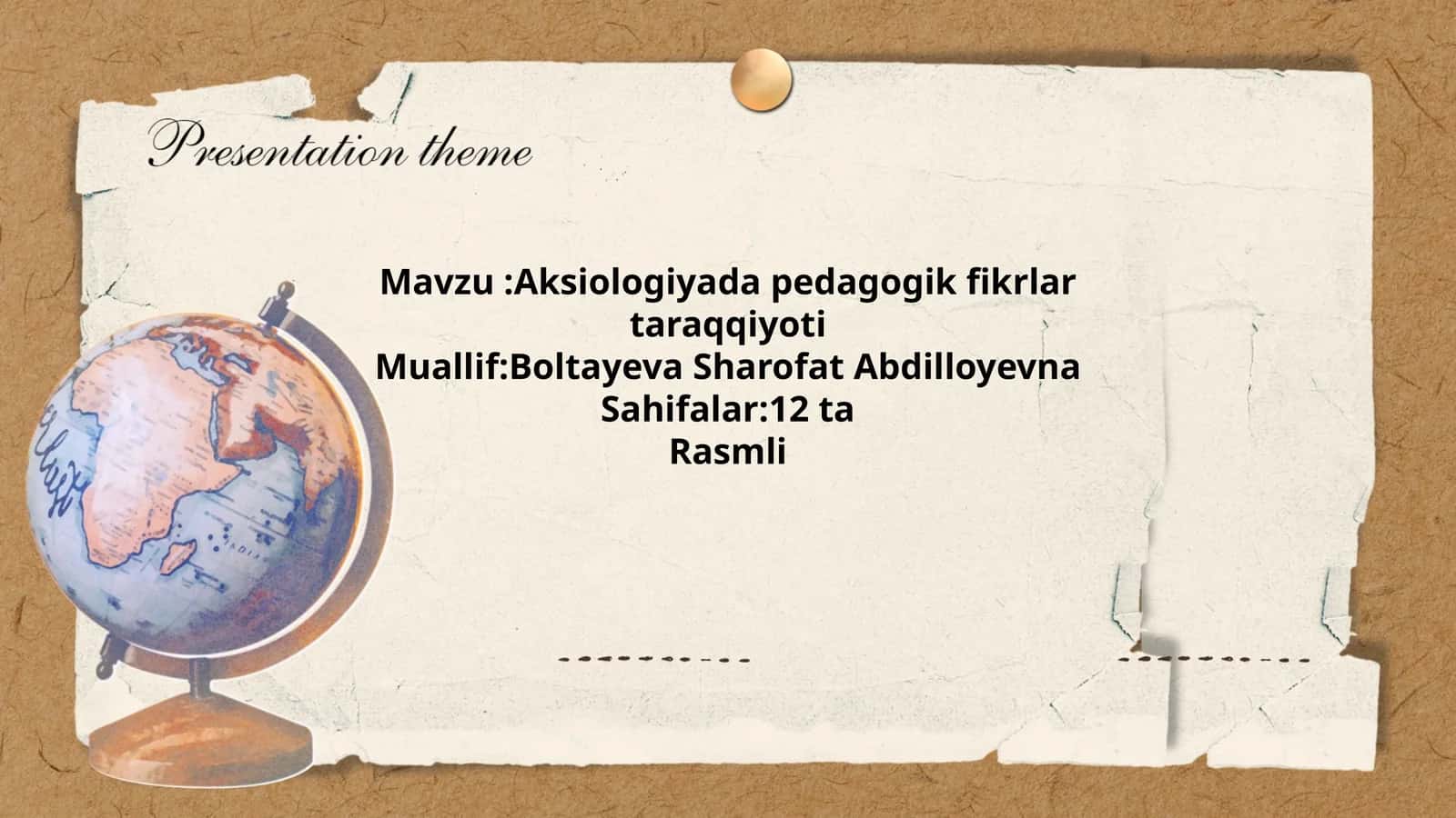 Aksiologiyada pedagogik fikrlar taraqqiyoti