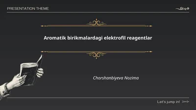 Aromatik birikmalardagi elektrofil reagentlar