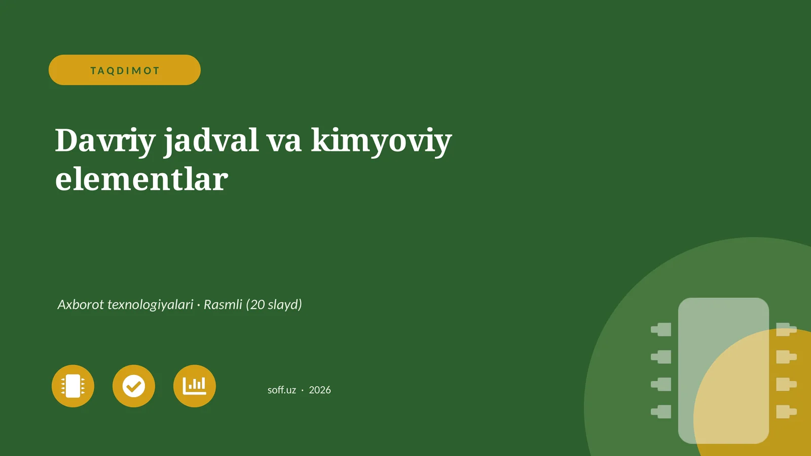 Davriy jadval va kimyoviy elementlar
