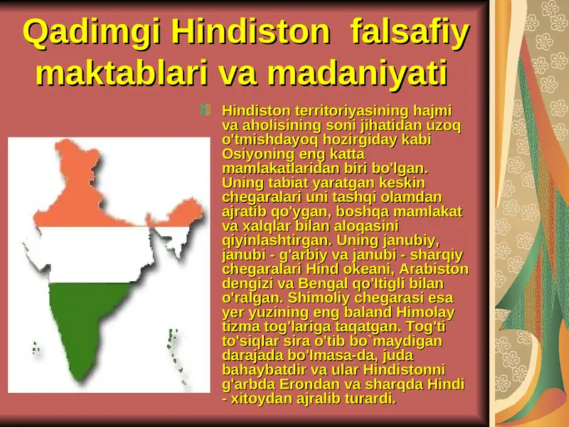 Qadimgi Hindiston falsafiy maktablari va madaniyati