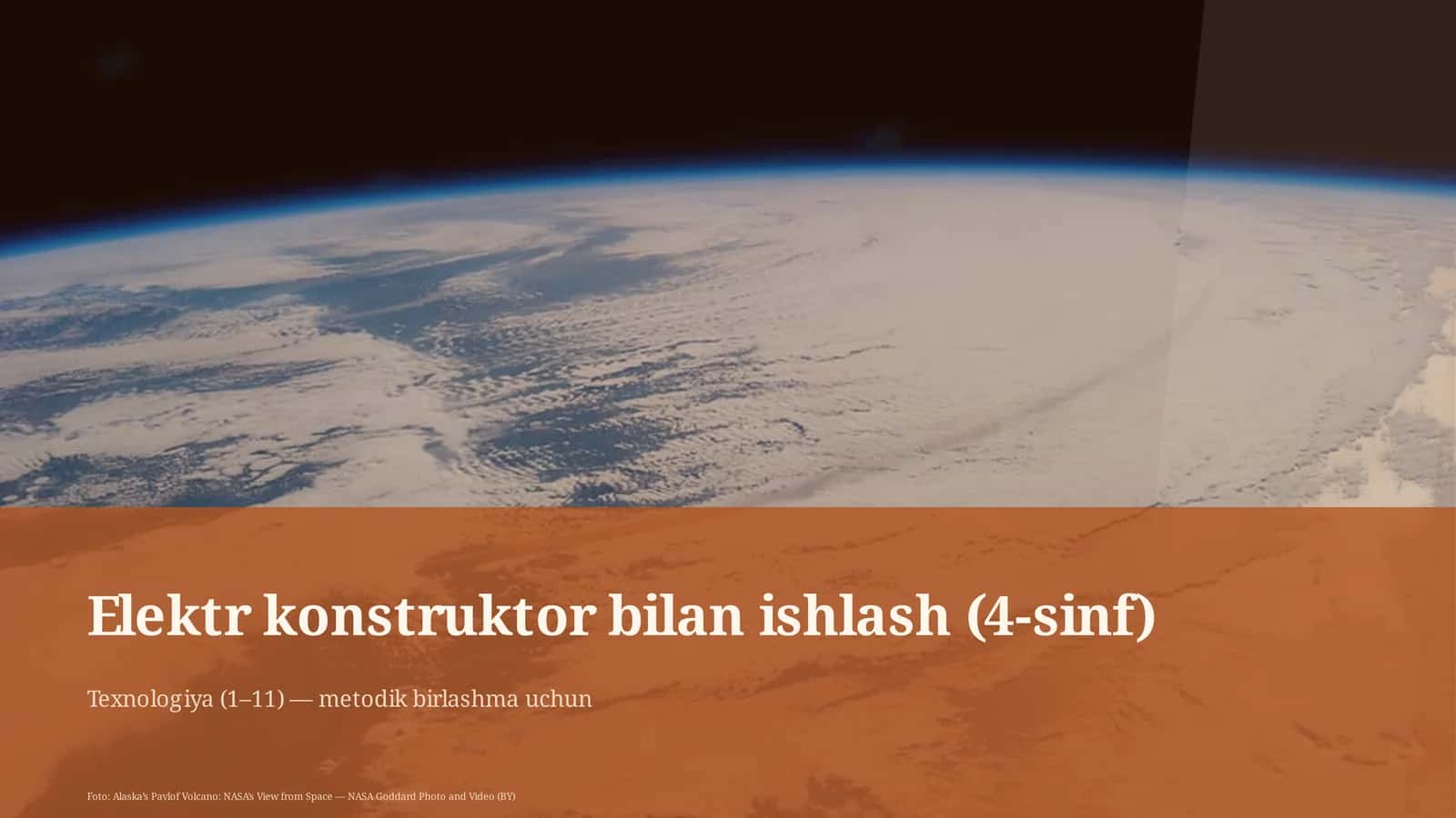 Elektr konstruktor bilan ishlash (4-sinf)