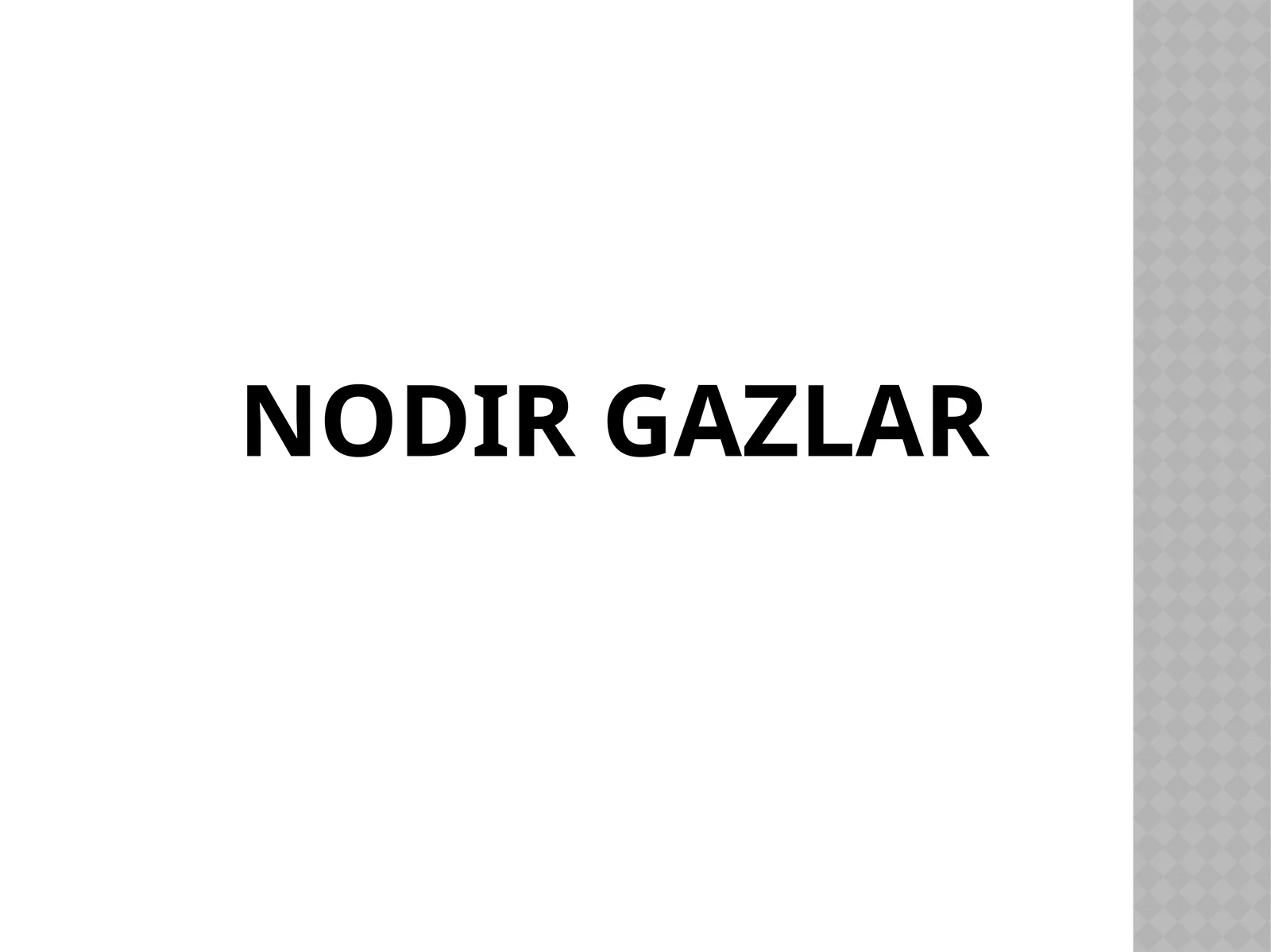 Nodir gazlar