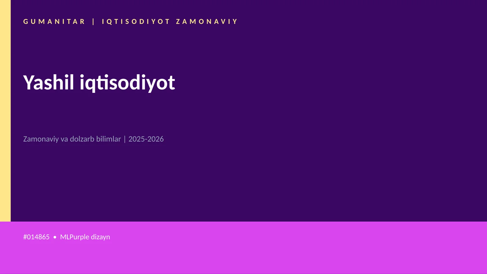 Yashil iqtisodiyot