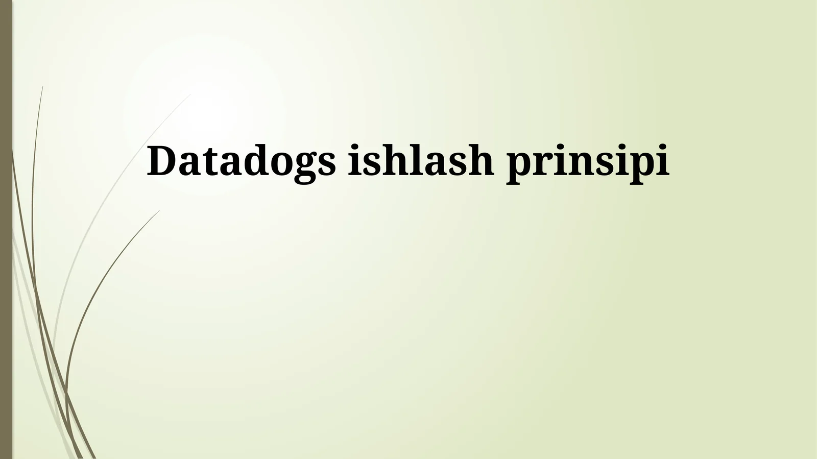Datadogs ishlash prinsipi