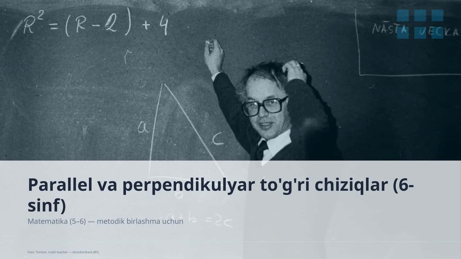 Parallel va perpendikulyar to'g'ri chiziqlar (6-sinf)