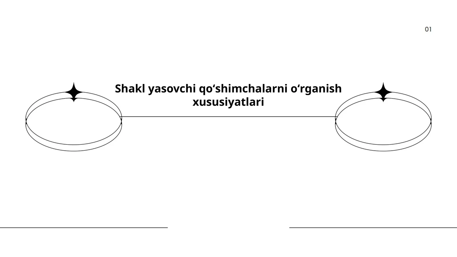 Shakl yasovchi qoʻshimchalarni oʻrganish xususiyatlari