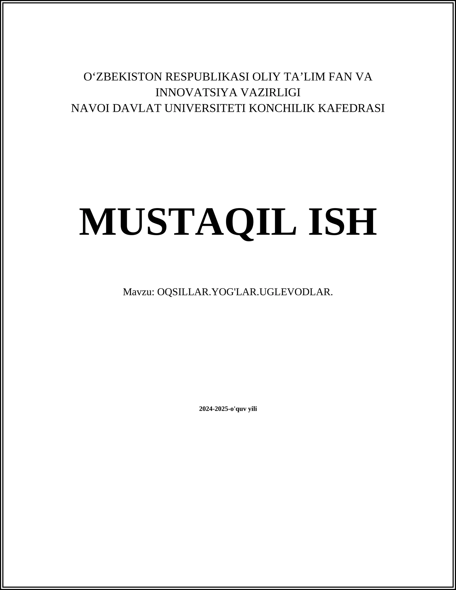 Oqsillar.Yog'lar.Uglevodlar