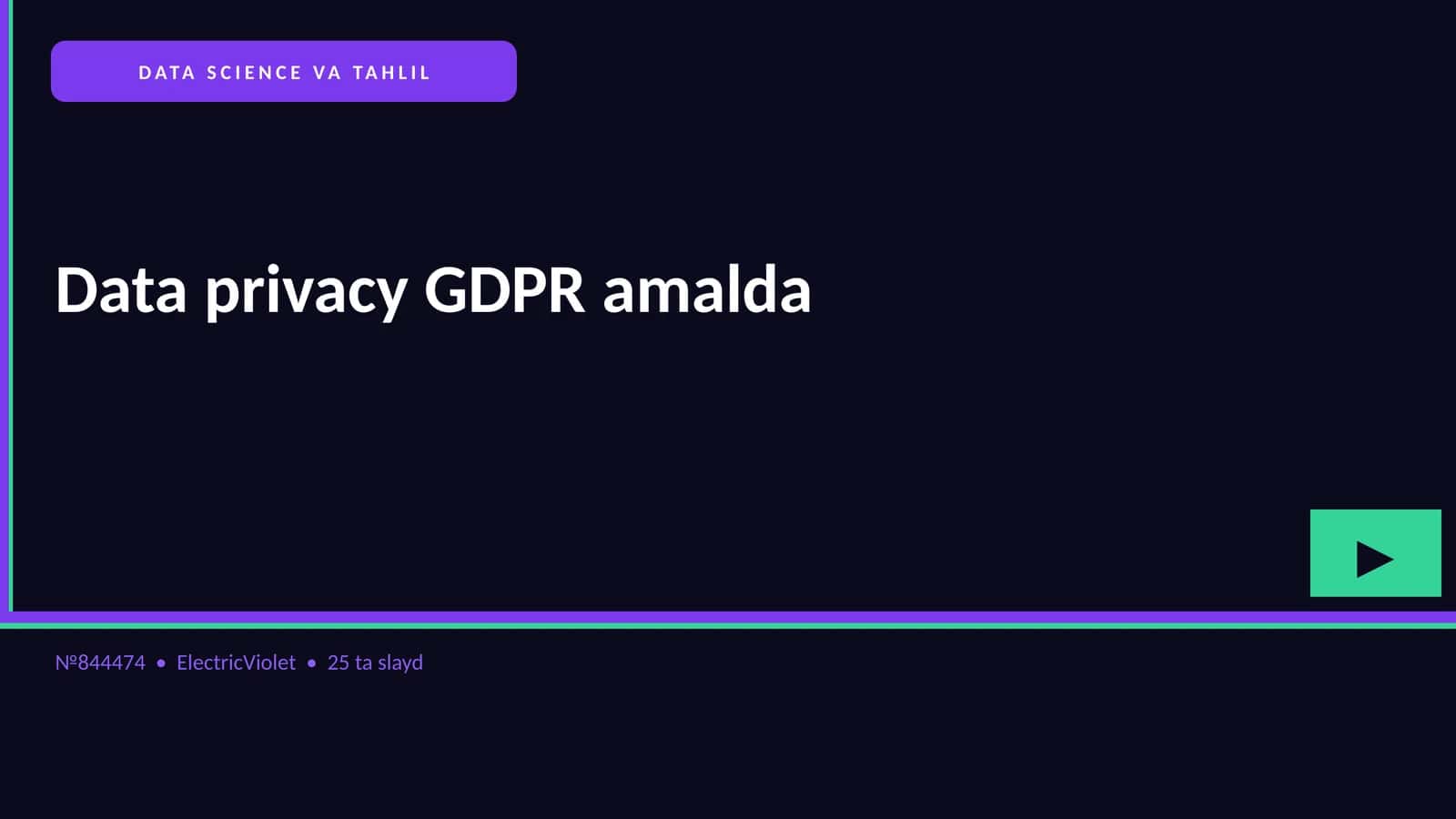 DATA SCIENCE VA TAHLIL