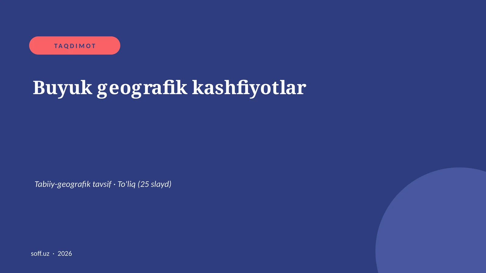 Buyuk geografik kashfiyotlar