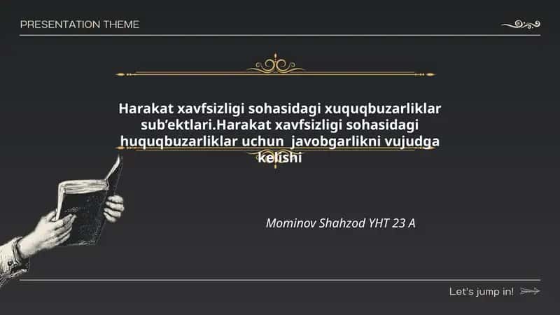 Harakat xavfsizligi sohasidagi huquqbuzarliklar