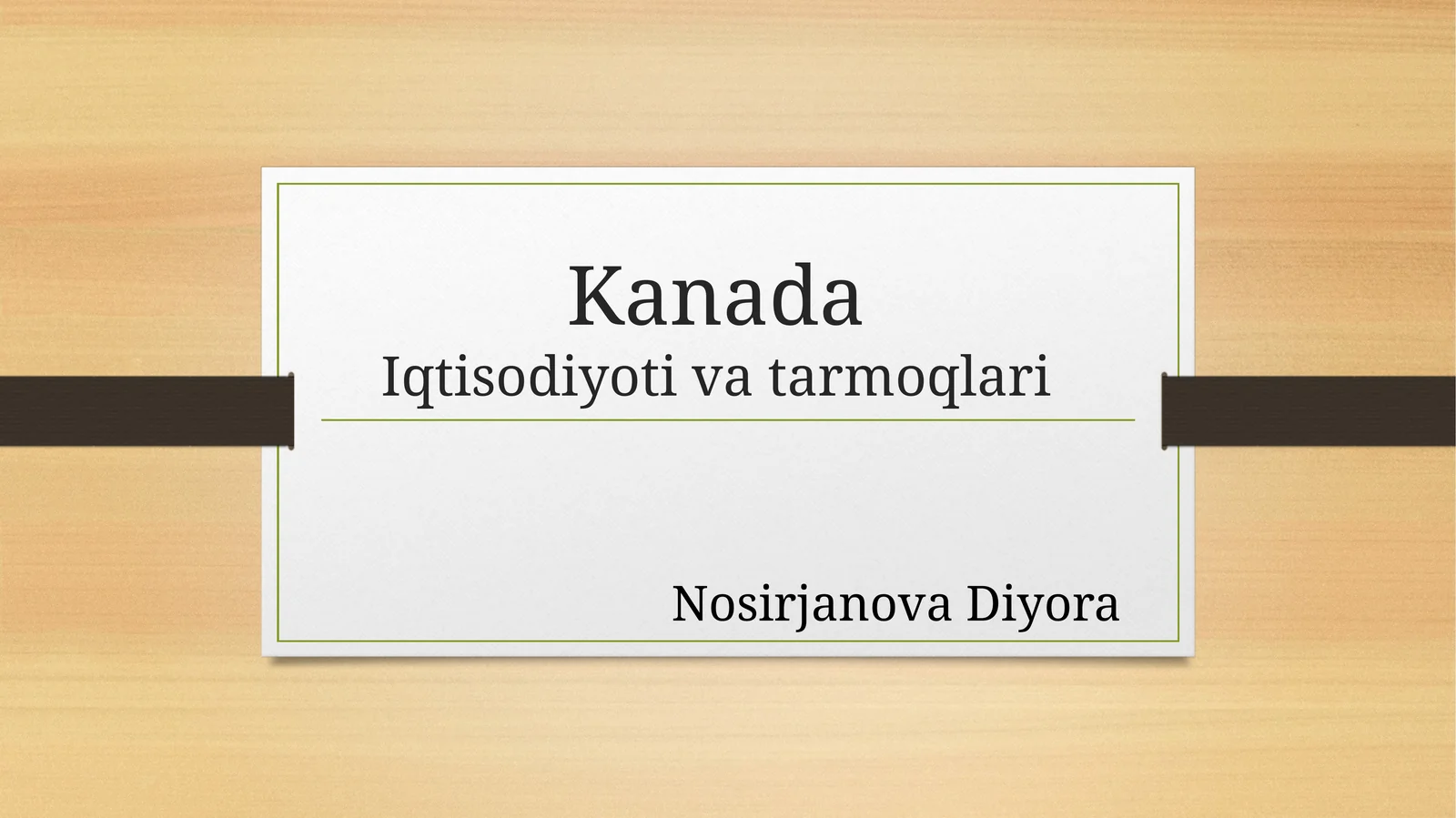 Kanada Iqtisodiyoti va tarmoqlari