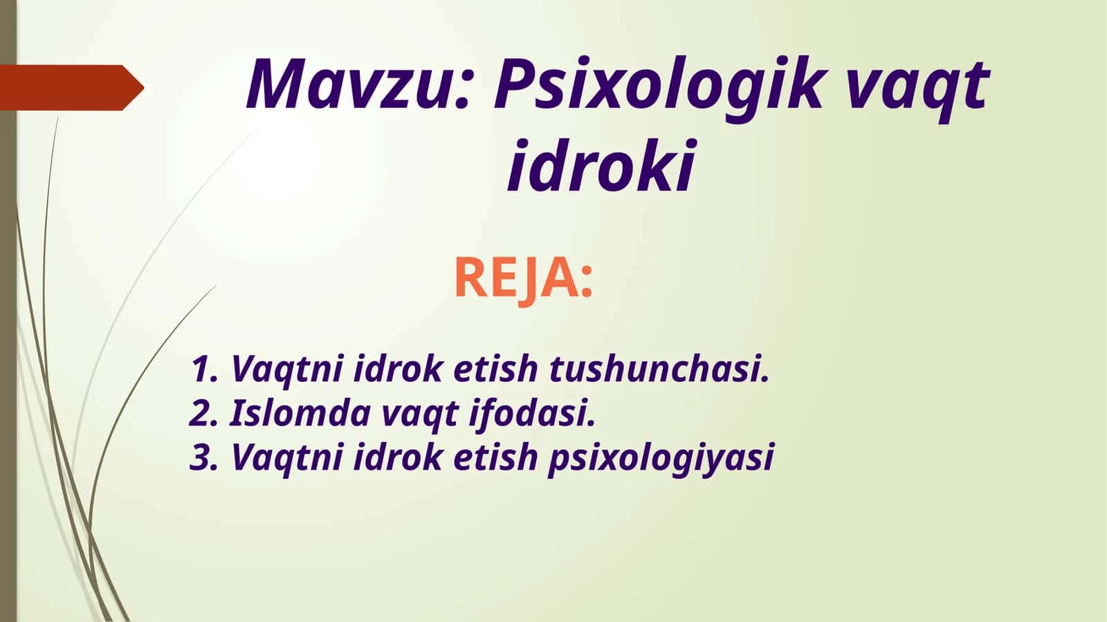 psixologik vaqt idroki