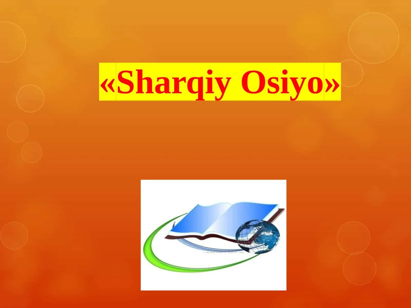 Sharqiy Osiyo