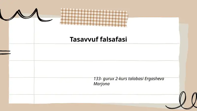 Tasavvuf falsafasi