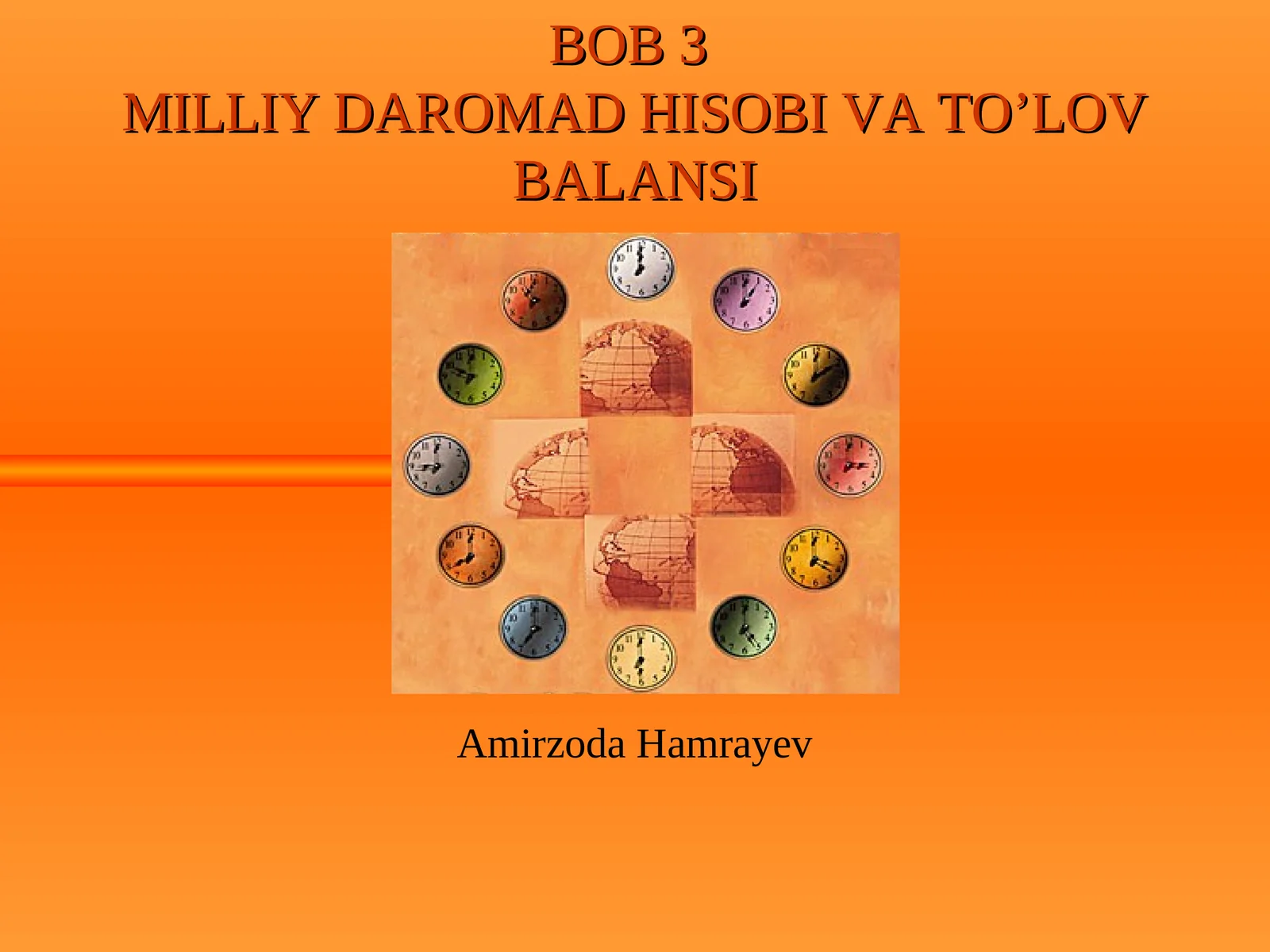 MILLIY DAROMAD HISOBI VA TO’LOV BALANSI