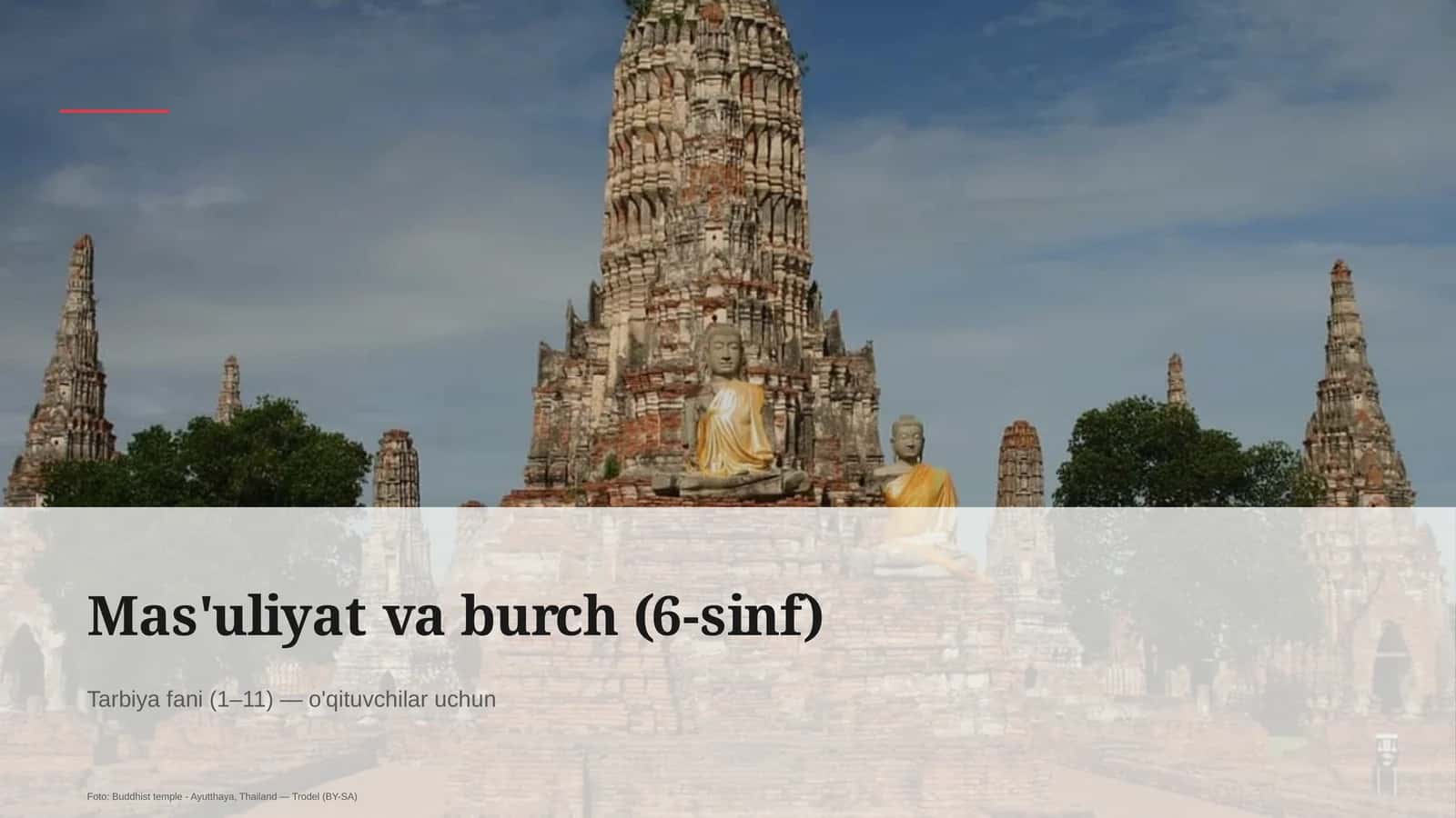 Mas'uliyat va burch (6-sinf)