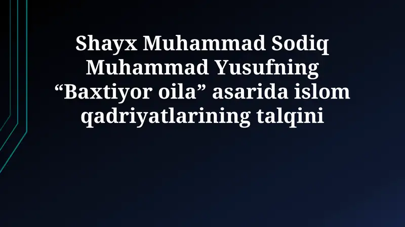 Baxtiyor oila