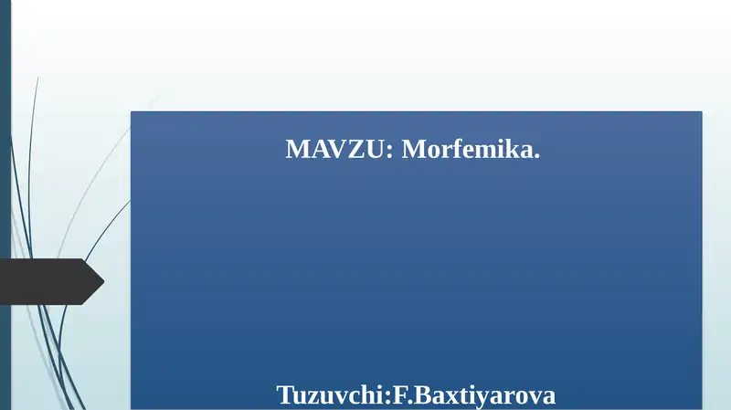 Morfemika