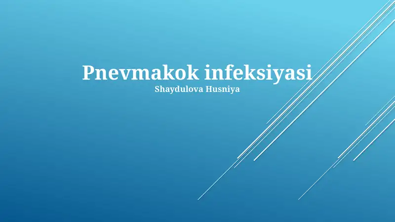 Pnevmakok infeksiyasi