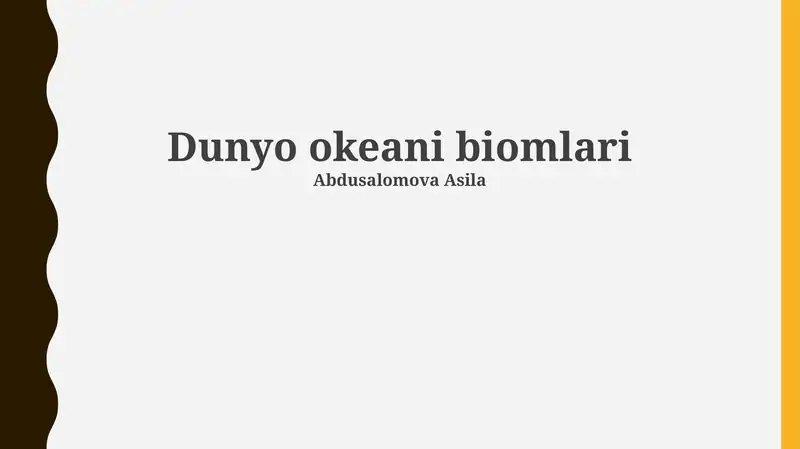 Dunyo okeani biomlari