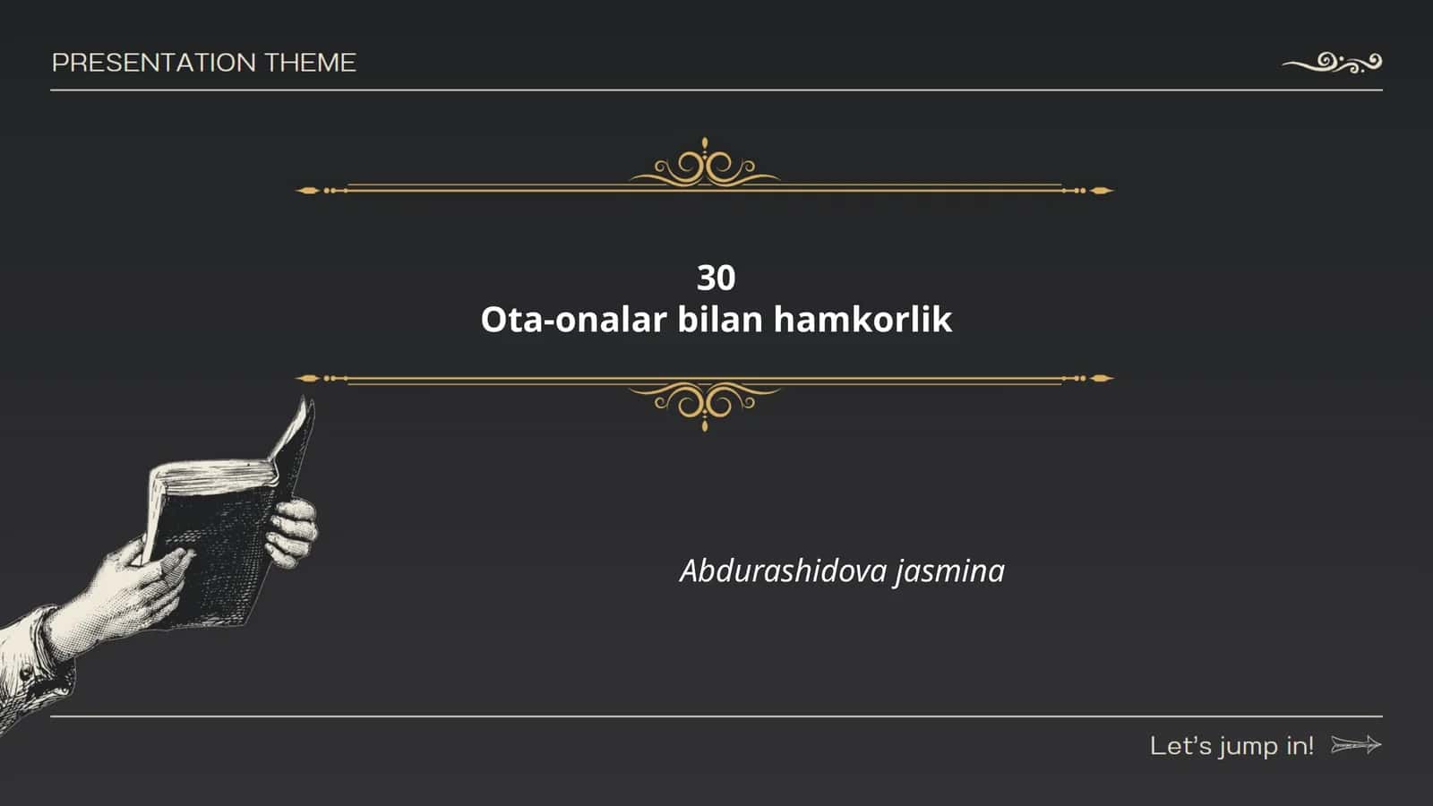 Ota-onalar bilan hamkorlik