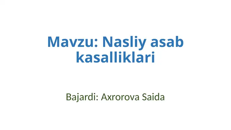 Nasliyasabkasalliklari