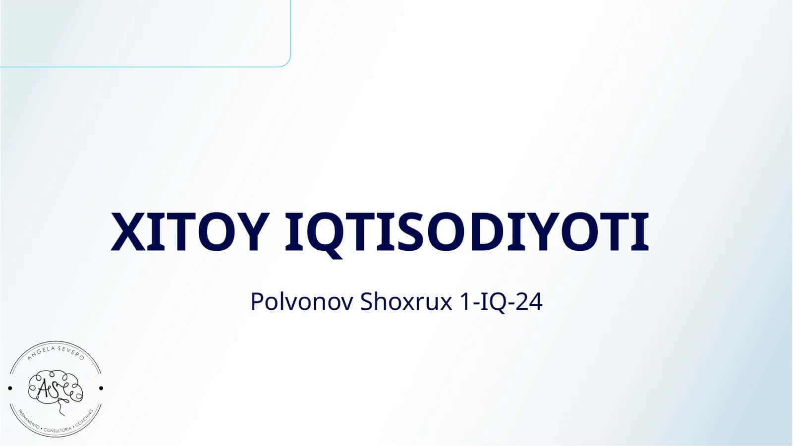 XITOY IQTISODIYOTI