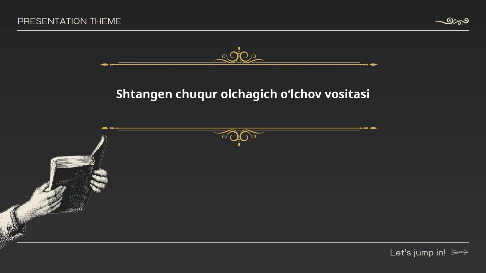 Shtangen chuqur olchagich oʻlchov vositasi
