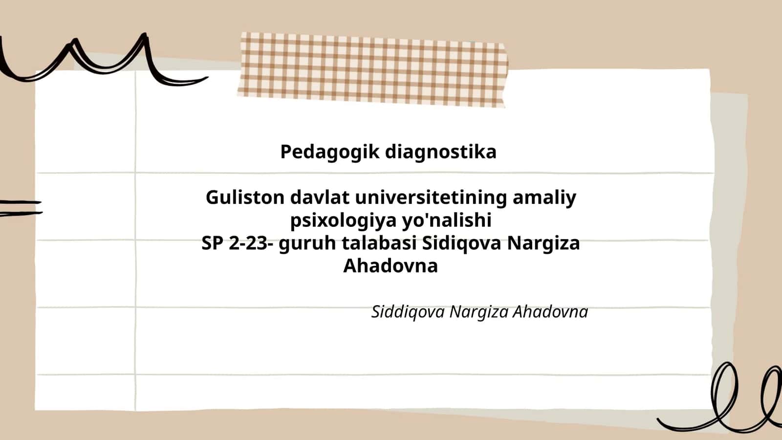 Pedagogik diagnostika
