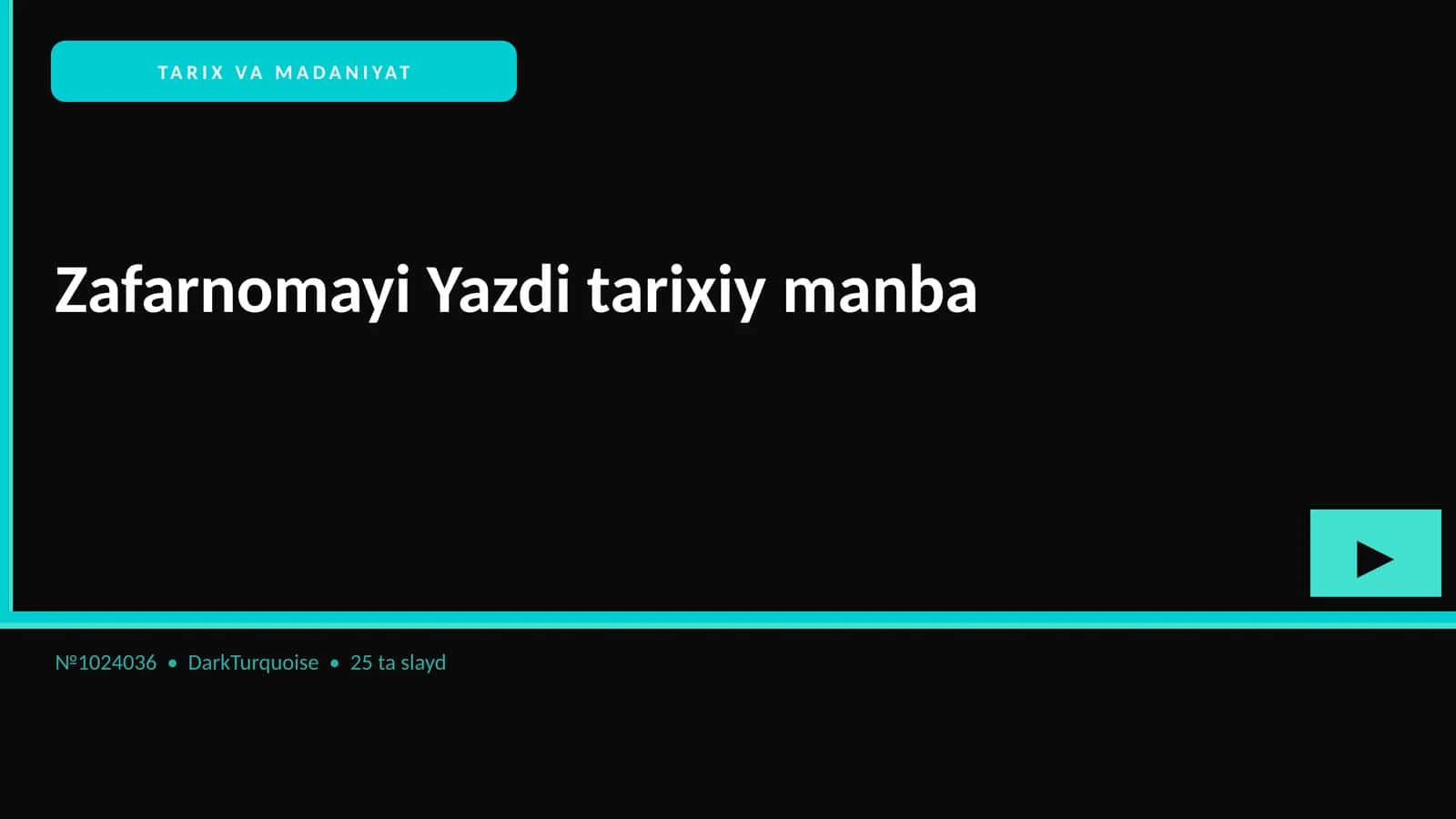 Zafarnomayi Yazdi tarixiy manba
