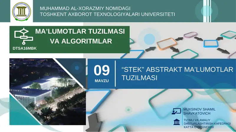 STEK abstrakt ma'lumot tuzilmasi