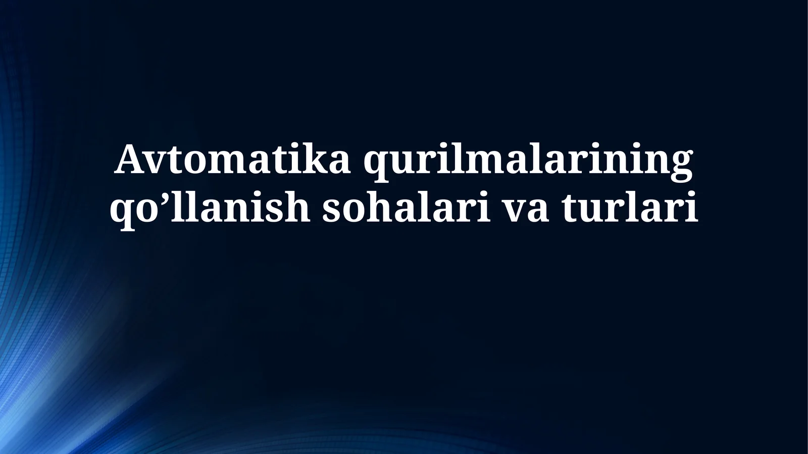 Sanoat avtomatlashtirilishi