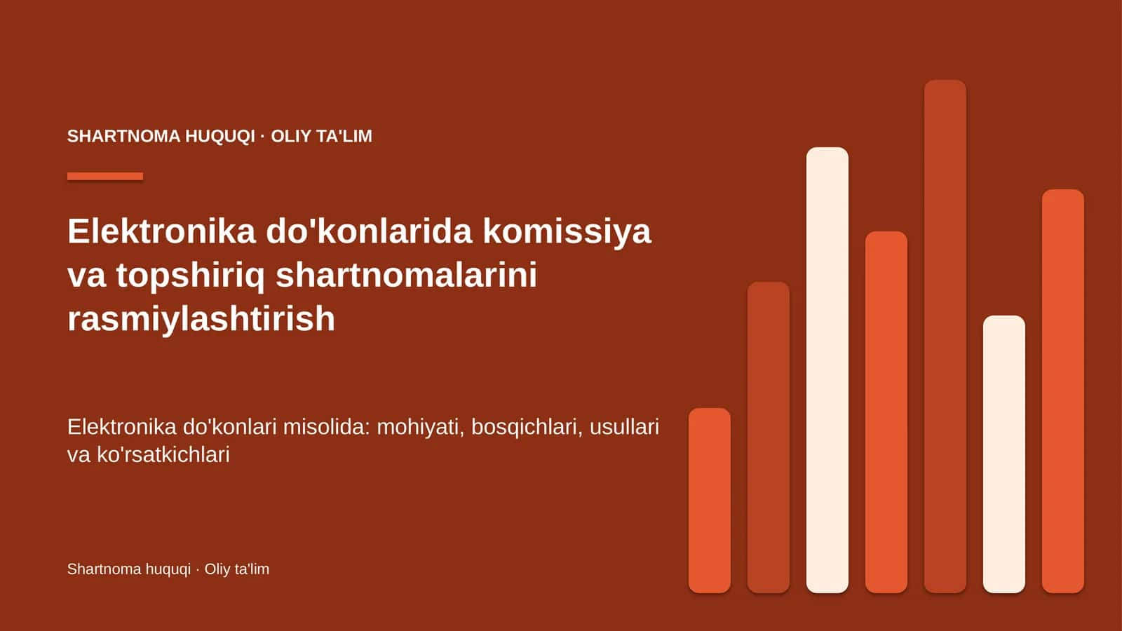 elektronika do'konlarida komissiya va topshiriq shartnomalarini rasmiylashtirish 6102