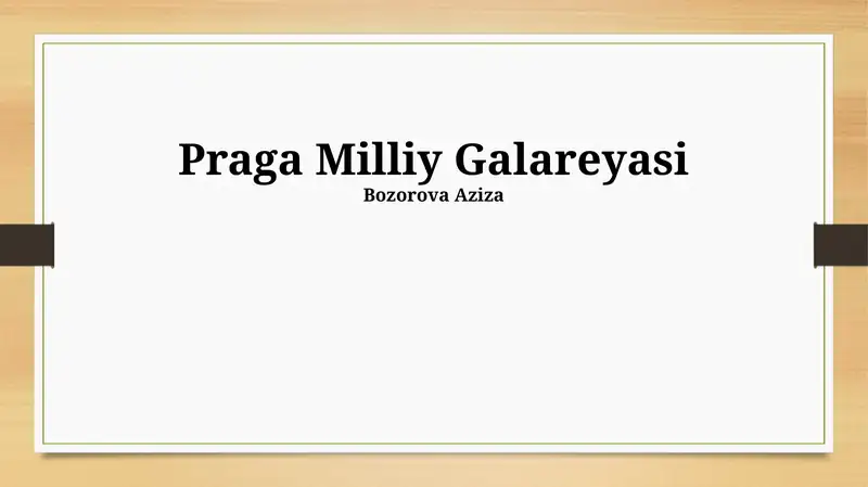 Praga Milliy Galareyasi