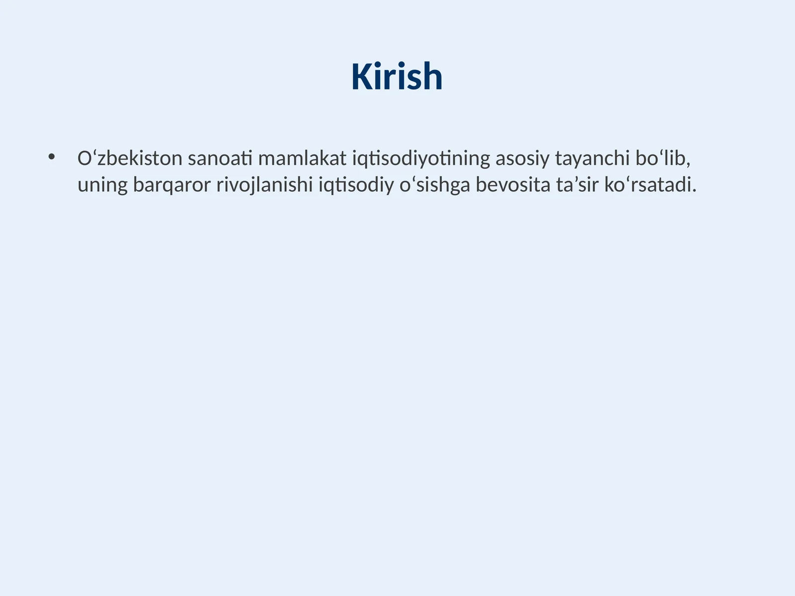 Qishloq xo‘jaligi mahsulotlarini qayta ishlash